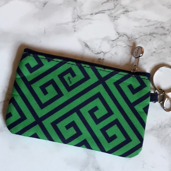 Initials Inc coin purse‎ with key ring and clasp. - Picture 2 of 12